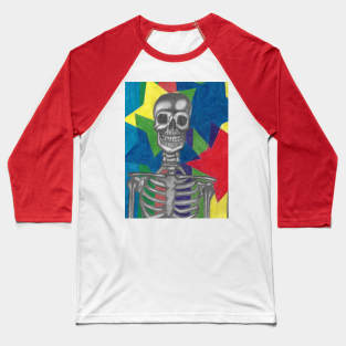 Technicolor stars n skeleton Baseball T-Shirt